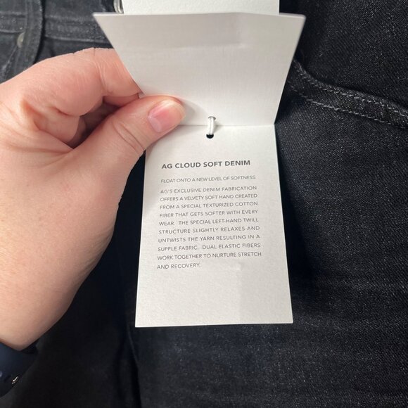 AG Adriano Goldschmied Mens Black Cloud Soft Denim Tellis Modern Slim Jeans 28 - Picture 10 of 10